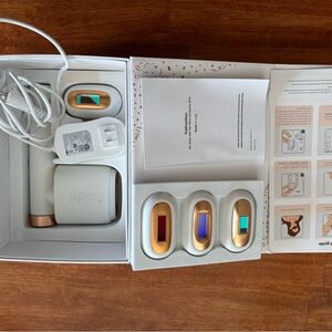 Women’s IPL Hair Removal Device with 3 Interchangeable Cartridges - Gold/White